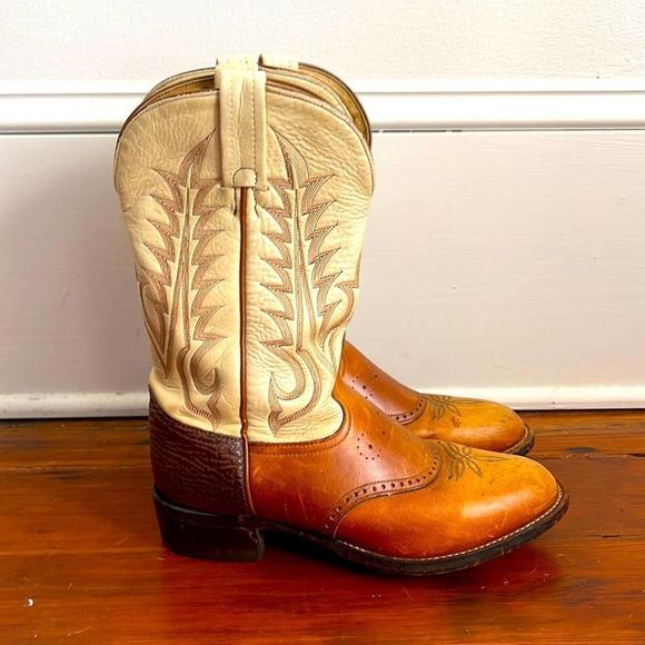 Tony Lama Other - Tony Lama Sunset Renegade leather round toe western cowboy boots sz 7.5B